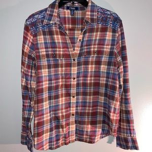 Chaps Long Sleeve Button Down shirt, size large